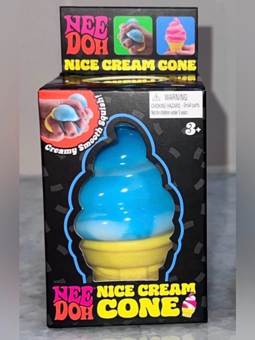 Blue-Schylling viral NeeDoh Nice Cream Cone Stress Toy — Authentic guaranteed!!